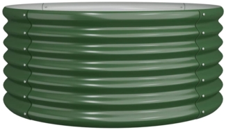 vidaXL Pflanzkübel Verzinkter Stahl 80x80x36 cm Grün 318853