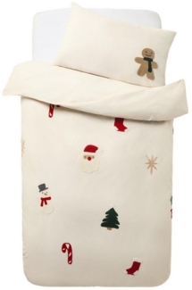 Next Bett-Set Bettbezug und Kissenbezug mit Weihnachtsmotiv, Bezug: Polyester (recycelt), Baumwolle
