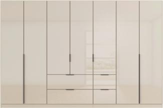 OTTO home Drehtürenschrank Kleiderschrank Kleiderschränke Schrank Garderobe AGORDO mit Glasfront (in zwei Griff-Farben, Breiten 91-360 cm) mit Außenschubkästen, in 7 Breiten und 2 Höhen MADE IN GERMANY