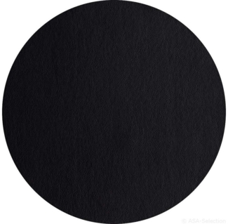 ASA SELECTION Platzset Tischset rund Lederoptik schwarz 38 cm, Tischwäsche