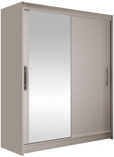 Kleiderschrank Westa VI, ohne Beleuchtung, Farbe: Cashmere / Spiegel