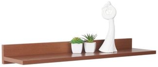 RICOO Wandregal 69 x 8 x 19 Braun Rustikal Eiche, Spanplatte aus Holz, Hängereral WM055-ER, Regal Wand, Bücherregal Bilderregal Fotoregal Küchenregal Hängend Wandboard Regalbrett Schweberegal