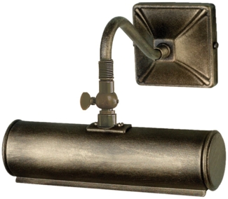 Wandleuchte, Bilderlampe, Stahl, Schwarzes Gold, B 19 cm