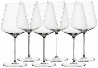 Spiegelau Bordeaux-Gläser 6er Set Definition, Rotweingläser, Kristallglas, 750 ml, 1350135