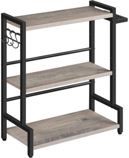 HOOBRO Gewürzregal mit 3 Haken und Messerhalter, Verstellbare