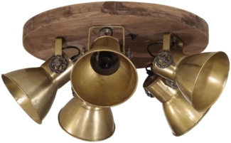 vidaXL Deckenleuchte 25 W Antik-Messing 50 x 50 x 25 cm E27 371830