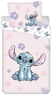 Lilo & Stitch Bettwäsche Wendebettwäsche Lilo & Stitch "Pink" 140x200 cm, 70x90 cm, Baumwolle, 2 teilig, 100% Baumwolle