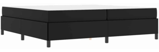 vidaXL Bettgestell mit Matratze Schwarz 200 x 200 cm Kunstleder 3399019