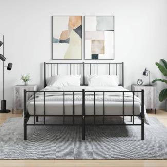 vidaXL Nachttische 2 Stk. Grau Sonoma 40x40x50 cm Holzwerkstoff 827593