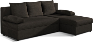 Eltap Gino Eckosofa (Sawana 26) Wendbar, Braun, 143 x 90 x 201 cm