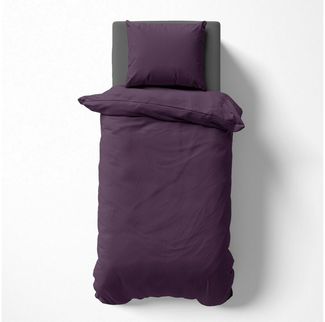 Visaggio Bettwäsche Mikrofaser Uni 135x200 155x220 200x200 Einfarbig Allergiker geeignet, Microfaser, 2 teilig, Einfarbige Bettbezug Set, mit YKK Reißverschluss, Atmungsaktiv