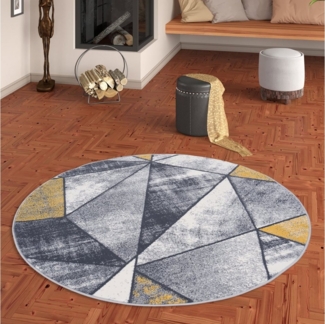 Pergamon Designteppich Designer Teppich Brilliant Magic Rund, Rund, Höhe: 6 mm