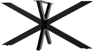 CLP Tischbeine Hardwick aus Stahl in Sternform Höhe 71 cm,schwarz 150 x 78 x 71 cm