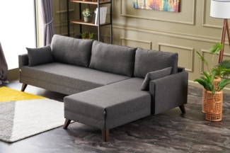 Ecksofa, 'Bella', 85 x 81 x 275, Anthrazit