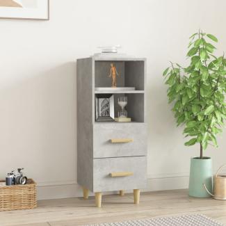 Sideboard Betongrau 34,5 x 34 x 90 cm Holzwerkstoff [812361]