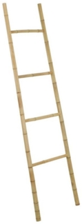 Spetebo Dekoleiter Bambus Holz Dekoleiter natur - 160 cm x 45 cm (Packung, 1 tlg), Holzleiter Deko Garderobe im Landhaus Design