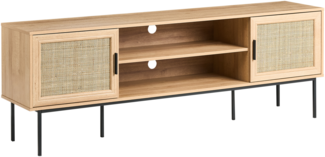TV-Möbel PASCO Rattan Hellbraun
