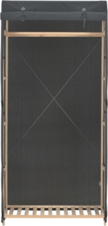 vidaXL Kleiderschrank Grau 79 x 40 x 170 cm Stoff [248193]
