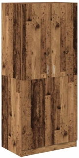 vidaXL Kleiderschrank Altholz-Optik 90x52x200 cm Holzwerkstoff 855884