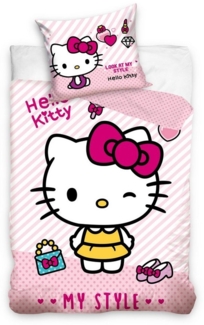 Hello Kitty Bettwäsche Hello Kitty Kinderbettwäsche 140x200 cm