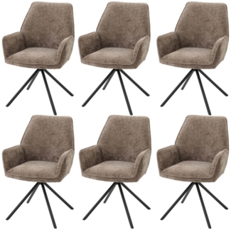 MCW Esszimmerstuhl MCW-G67-C-6 (Set, 6 St), Hochwertige Verarbeitung, Abgerundete Ecken, Stativgestell