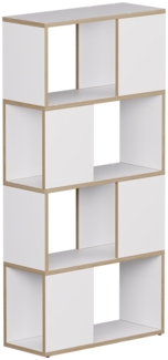Vicco Raumteiler Weiß/Eiche 60x124.5 cm, Eneos