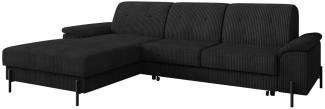 Ecksofa Eztano Cord (Farbe: Poso 135, Seite: Links)