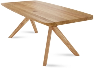 Esstisch Danette 1 160x78x90 Esszimmertisch Massivholz Wildeiche