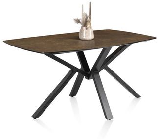 PALACE Esstisch braun HPL 210cm x 110cm x 77cm