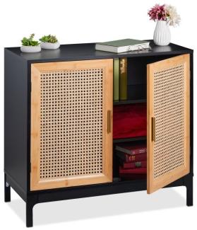 Sideboard mit 2 Rattan-Türen