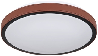 LED Deckenleuchte, CCT, Aluminium, Schwarz, D 30 cm