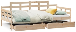 vidaXL Tagesbett mit Schubladen 80x200 cm Massivholz Kiefer 3302122