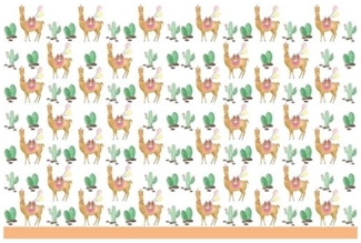 Procos Lama Party Tischdecke Kunststoff 120 x 180 cm