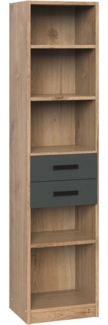 Regal Lakewood / Liverpool , Holzwerkstoff , Holzfarben , 47 x 198 x 38 cm