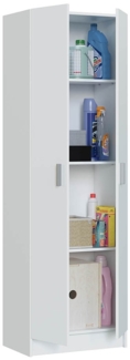 Mehrzweckschrank >Multipurpose< in Weiß - 59x180x37 (BxHxT)