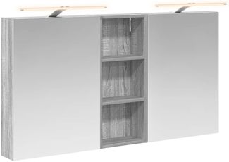vidaXL Badezimmerschrank-Set 3 pcs 130 x 14,5 x 70 cm Holzwerkstoff 3403773
