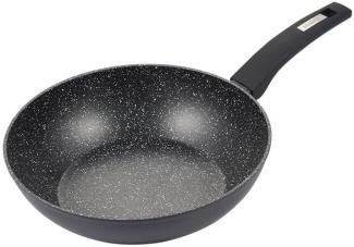 Schäfer Profi Wok Ø 28cm Gastronomie Antihaftbeschichtung Wokpfanne Boden Marble Black