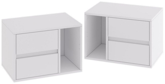Vicco Nachtschrank Vimogo, Weiß, 2er Set