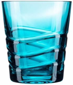 Becher Kristall Wave azur (9,5 cm)