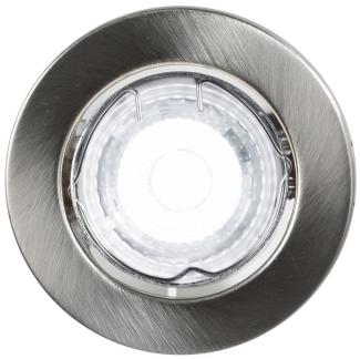 LED Einbaustrahler nickel gebürstet Nordlux Canis 5er Set GU10 a 345lm 6500K