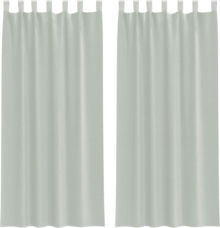 vidaXL Voile Vorhänge mit Schlaufen 2 Stk. Hellgrau 140x245 cm 4102299
