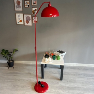 Bamyum Stehlampe Stehlampe mit beweglichem Kopf Moderne dekorative Stehlampe aus Metall, ohne Leuchtmittel, E27, verstellbarer Lampenschirm, Stehluchte mit Ablage