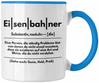 Trendation Tasse Trendation - Eisenbahner Geschenk Modelleisenbahn Geschenk Tasse Dampf