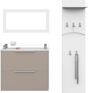 borchardt Möbel Garderoben-Set Rena 2, (3-tlg), mit Glasablage