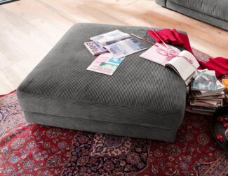 Places of Style Hocker Enisa, passend zum "Enisa"-Sofa, Bezug in Cord