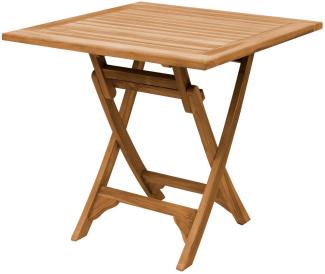 Teak Klapptisch Rovigi 75 x 70 x 70 cm