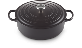 Le Creuset Gourmet-Bräter 24 cm schwarz Gusseisen Signature - 20 bis 24 cm - Schwarz