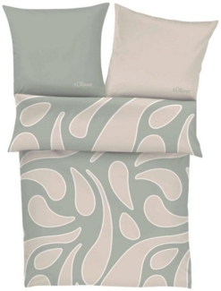 s.Oliver Bettwäsche Satin-Bettwäsche APRI, 135 x 200 cm, Apricot, Satin, 2 teilig, mit Reißverschluss