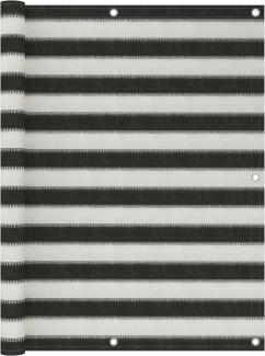 vidaXL Balkon-Sichtschutz HDPE 120x300 cm Anthrazit und Weiß 310856