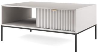 Couchtisch Nova Wohnzimmertisch 104x68cm grau MDF